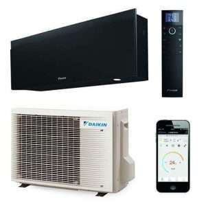 Daikin Emura binnen + buitenunit 2,0 kW set mat zwart R32 (inclusief IR afstandsbediening en WLAN)