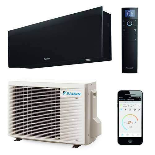 7830045_Onbekend_Daikin_Hoofdafbeelding_01.jpg Daikin Emura binnen + buitenunit 2,5 kW set mat zwart R32 (inclusief IR afstandsbediening en WLAN)