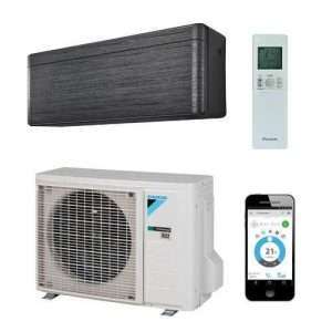 Daikin Stylish binnen + buitenunit 2,0 kW zwart hout R32 (inclusief IR afstandsbediening en WLAN)